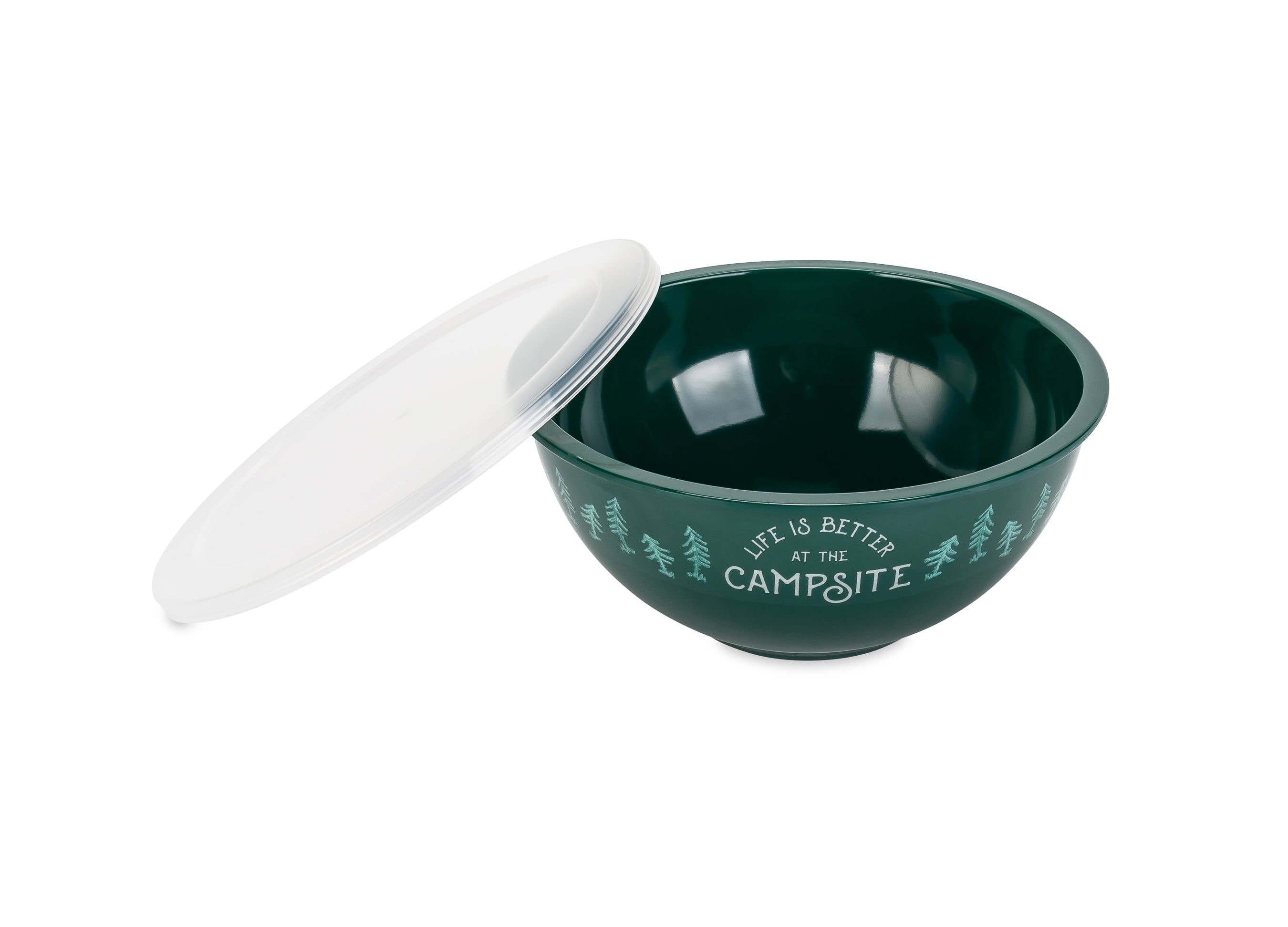 Camco Life is Better at the Campsite Nesting Bowl Set, 8 Piece, Multicolor (53451)